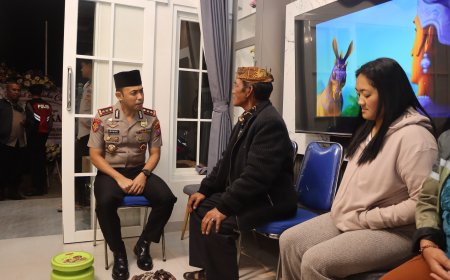 Polisi Bersama Masyarakat : Polres Pasuruan Sambangi Rumah Duka Korban Karhutla TNBTS